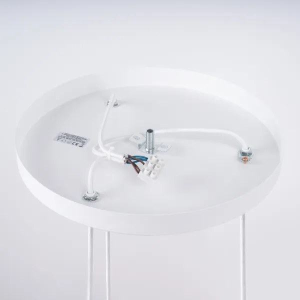 Sollux SL.1361 - Lampadario a sospensione con filo NICUS 3xE27/15W/230V bianco