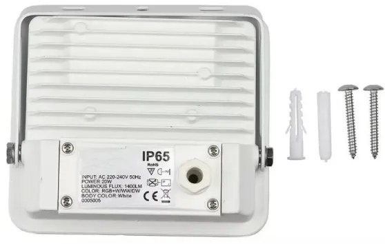 Proiettore LED Smart dimmerabile RGB LED/20W/230V IP65 bianco