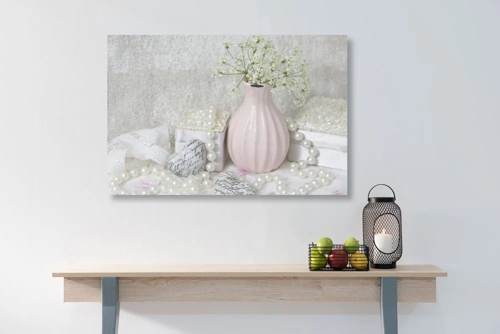Stampa su tela – Natura morta Shabby Chic di lusso