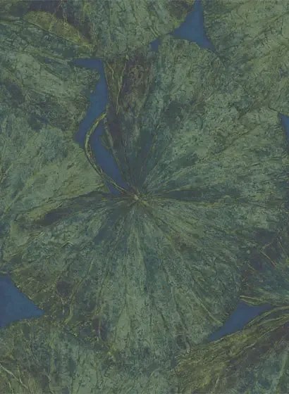 Zoffany Carta da parati Taisho Lotus - Panal B Malachite/ Lapis