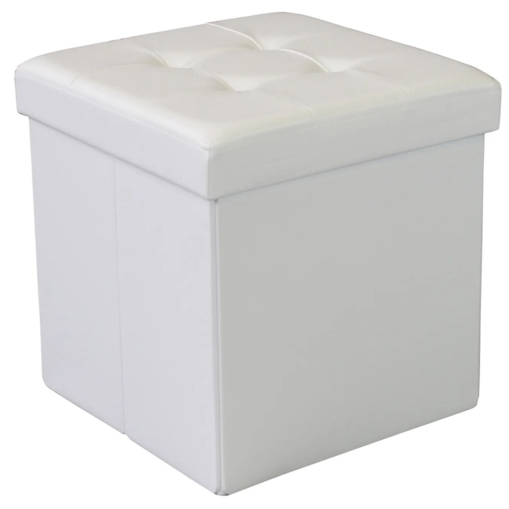 ZARA - pouf quadrato in ecopelle