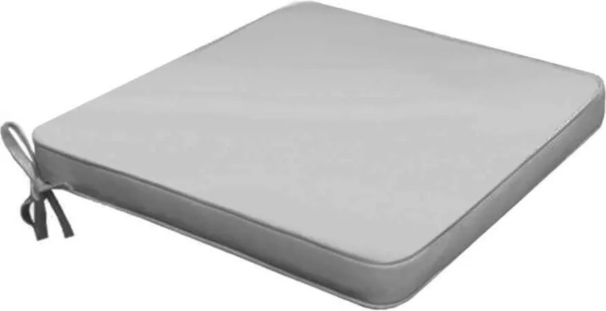 Cuscino Real Seduta 39x39x4 cm in Poliestere Grigio...