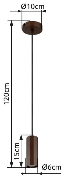 Globo 57919H - Lampadario a sospensione con filo JAMES 1xGU10/25W/230V