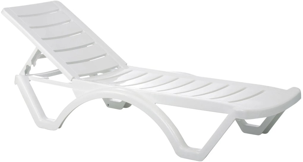 Set Di 10 Lettini Da Sole Aqua - Per İl Massimo Relax Nel Vostro Giardino! / Weiß