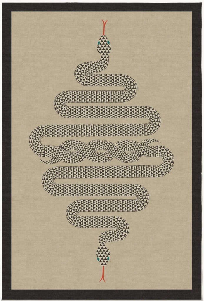 Tappeto a pelo corto lavabile Venom by Jonathan Adler