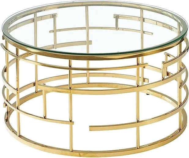 Tavolino da caffè Livia in oro