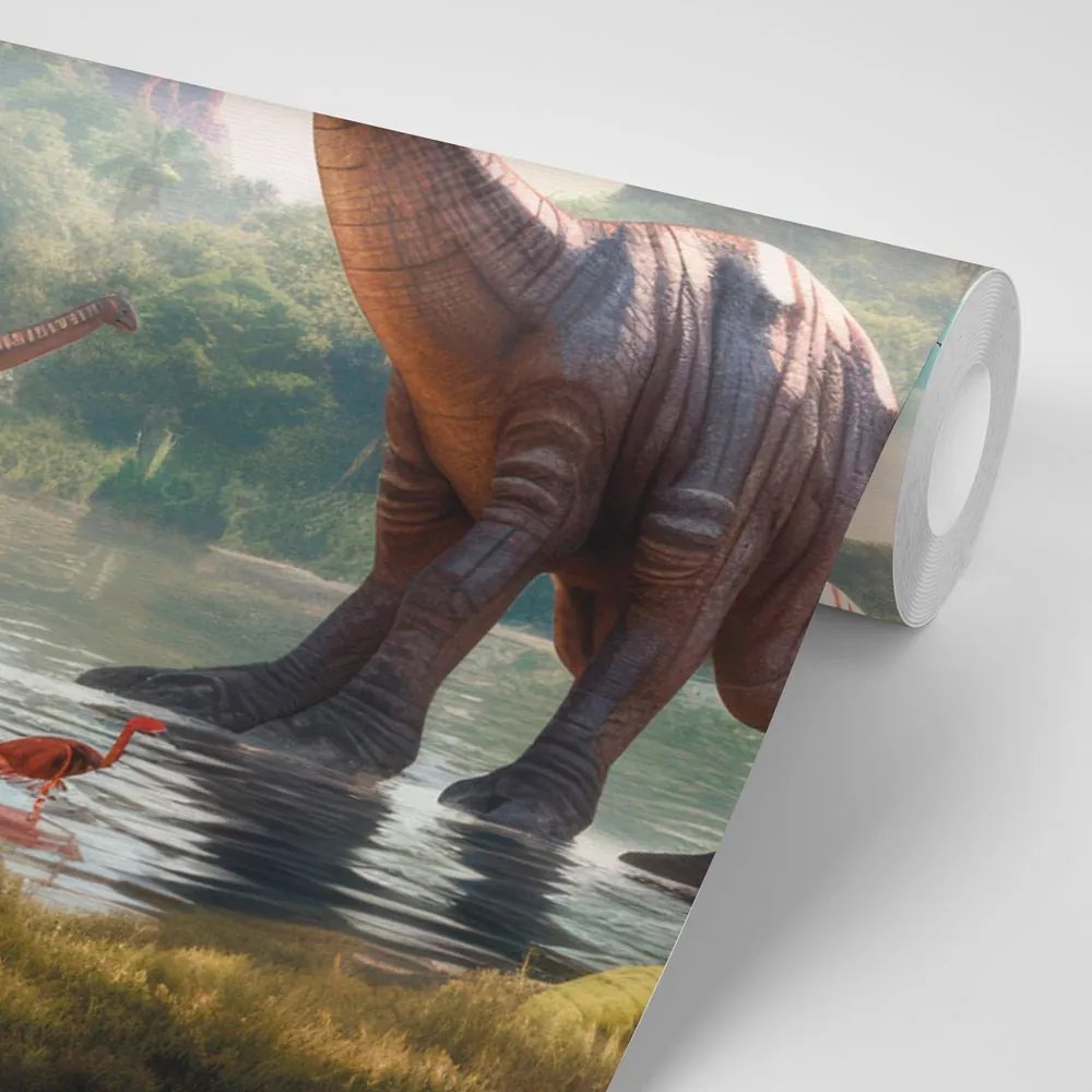 Carta da parati – Terra inesplorata dei dinosauri