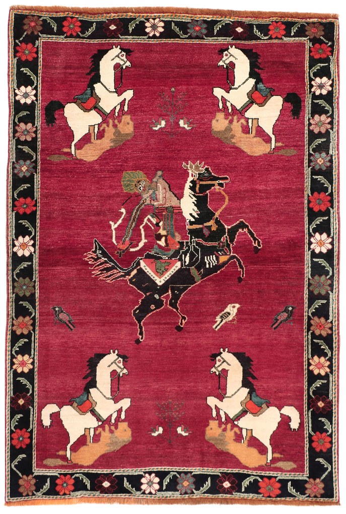 Gashghai Tappeto persiano 140x210 (Iran) Annodato A Mano
