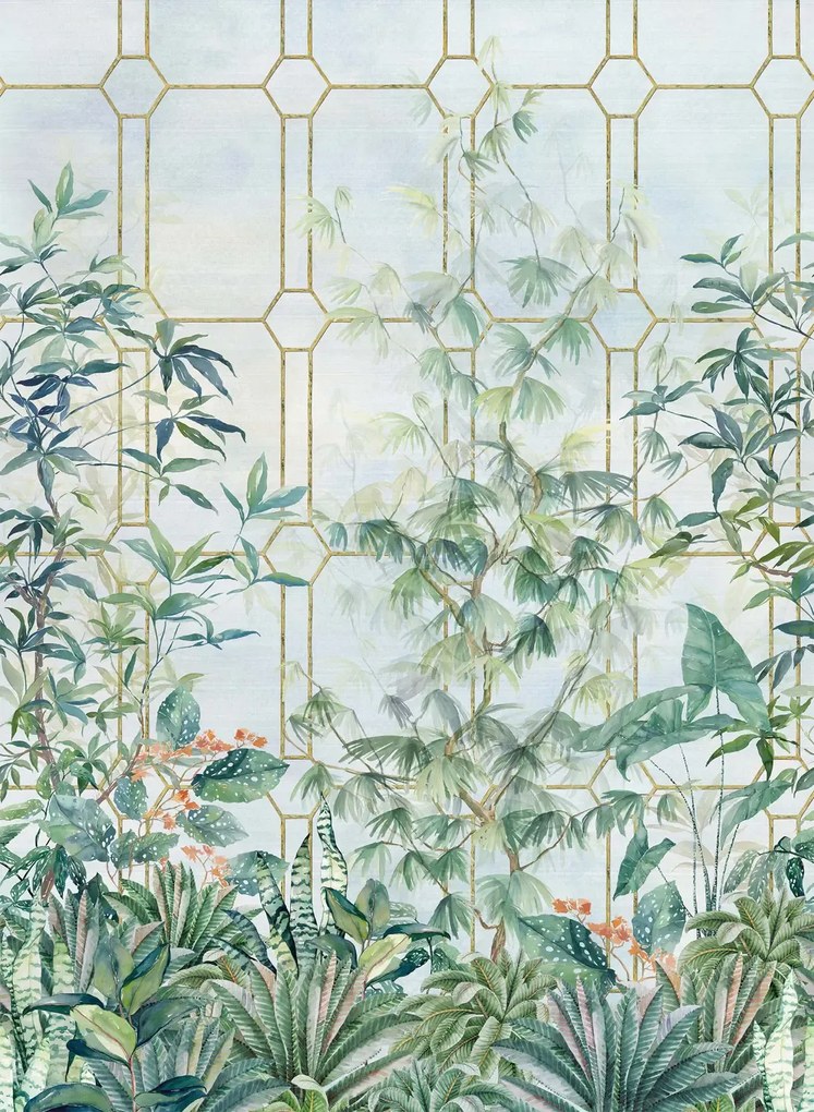 Osborne & Little Wandbild Katsura - Leaf Green