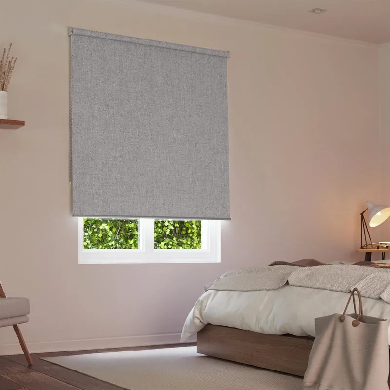 Tenda a rullo oscurante DOUBLE SIDE GRIGIA grigio 124x250 cm