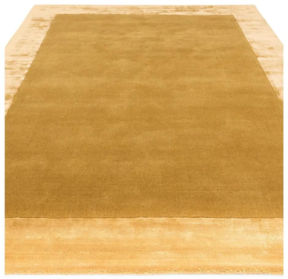 Tappeto giallo ocra tessuto a mano con lana 200x290 cm Ascot - Asiatic Carpets