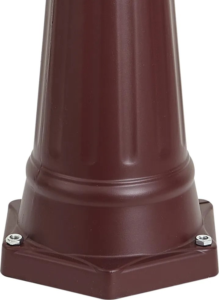 Lanterna da esterno classica rosso scuro 220cm 3 luci IP44 - Havana