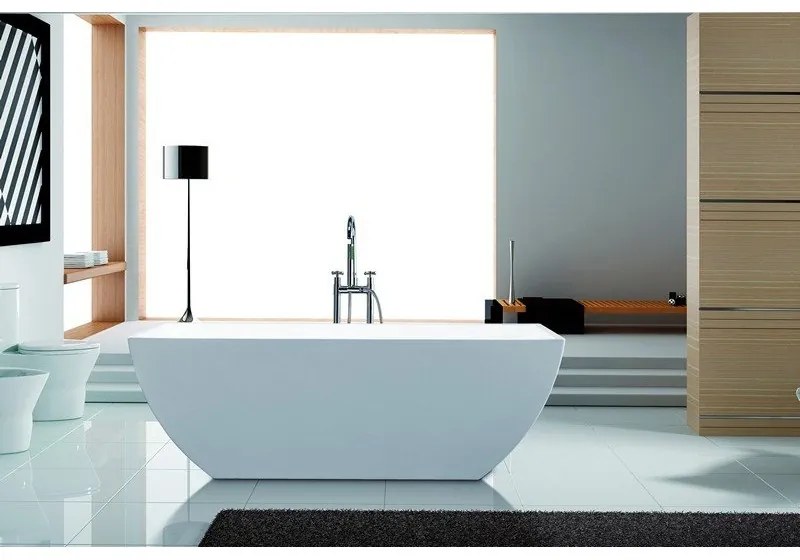 Kamalu - Vasca da bagno 170x80cm installazione freestanding in acrilico | K15A