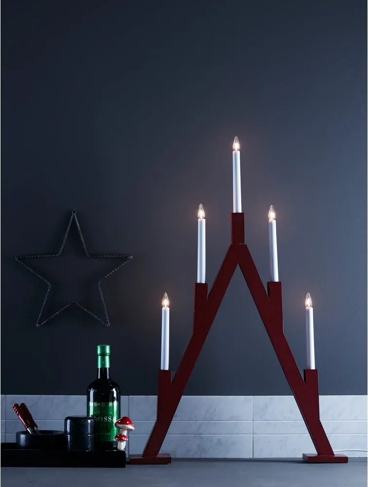 Decorazione luminosa natalizia rossa Bjurfors - Markslöjd