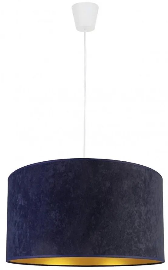 Duolla - Lampadario a sospensione con filo ROLLER 1xE27/40W/230V diametro 40 cm blu