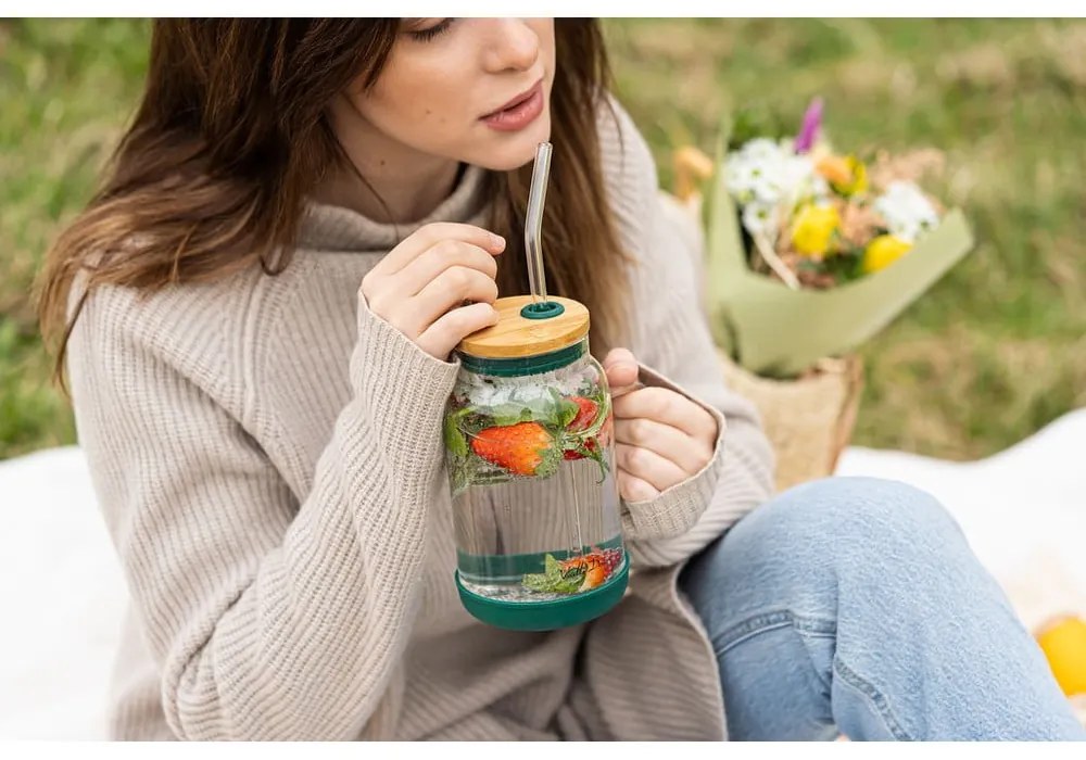 Barattolo con cannuccia 600 ml Fuori – Vialli Design