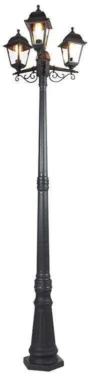 Lanterna da terra intelligente nera 3 luci IP44 con Wi-Fi ST64 - Capital