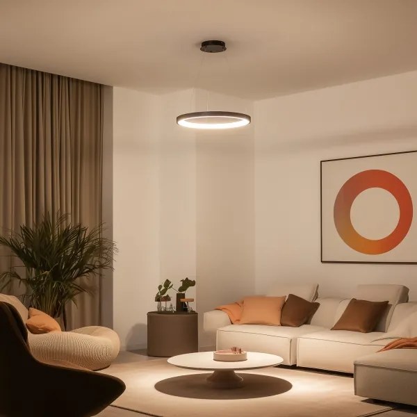 Brilagi - Lampada a sospensione dimmerabile su cavo FALCON SLIM LED/42W/230V Ø 50 cm nero +DO