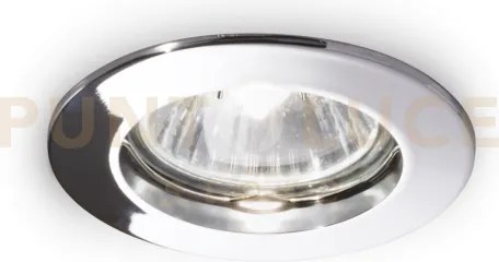 Jazz faretto da incasso cromo 1 luce attacco gu10 d.7,3cm