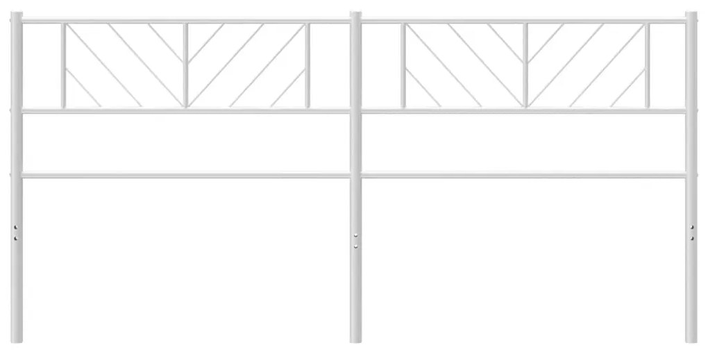 Testiera in metallo bianco 160 cm