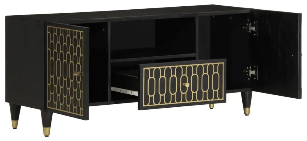Mobile porta tv 105x33x46cm in legno massello di mango