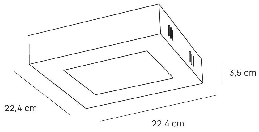 VIRGO Plafoniera LED quadrata bianca CCT regolabile disponibile in varie misure (sostituisce VPL 02)