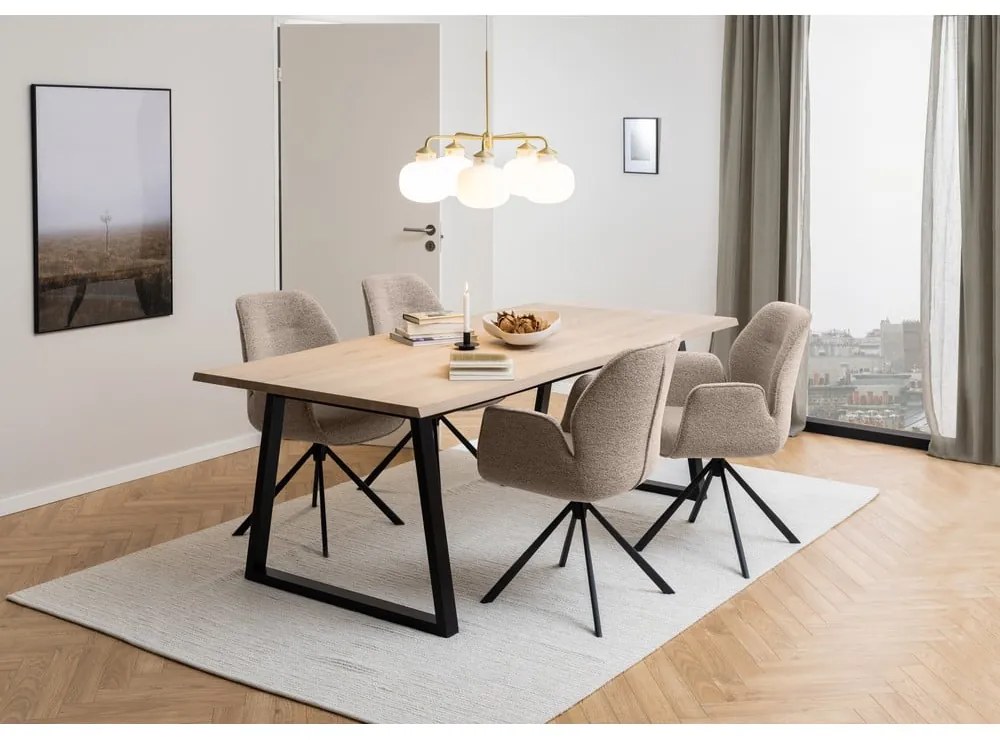 Sedia da pranzo grigio scuro in imbottito Aura – Actona