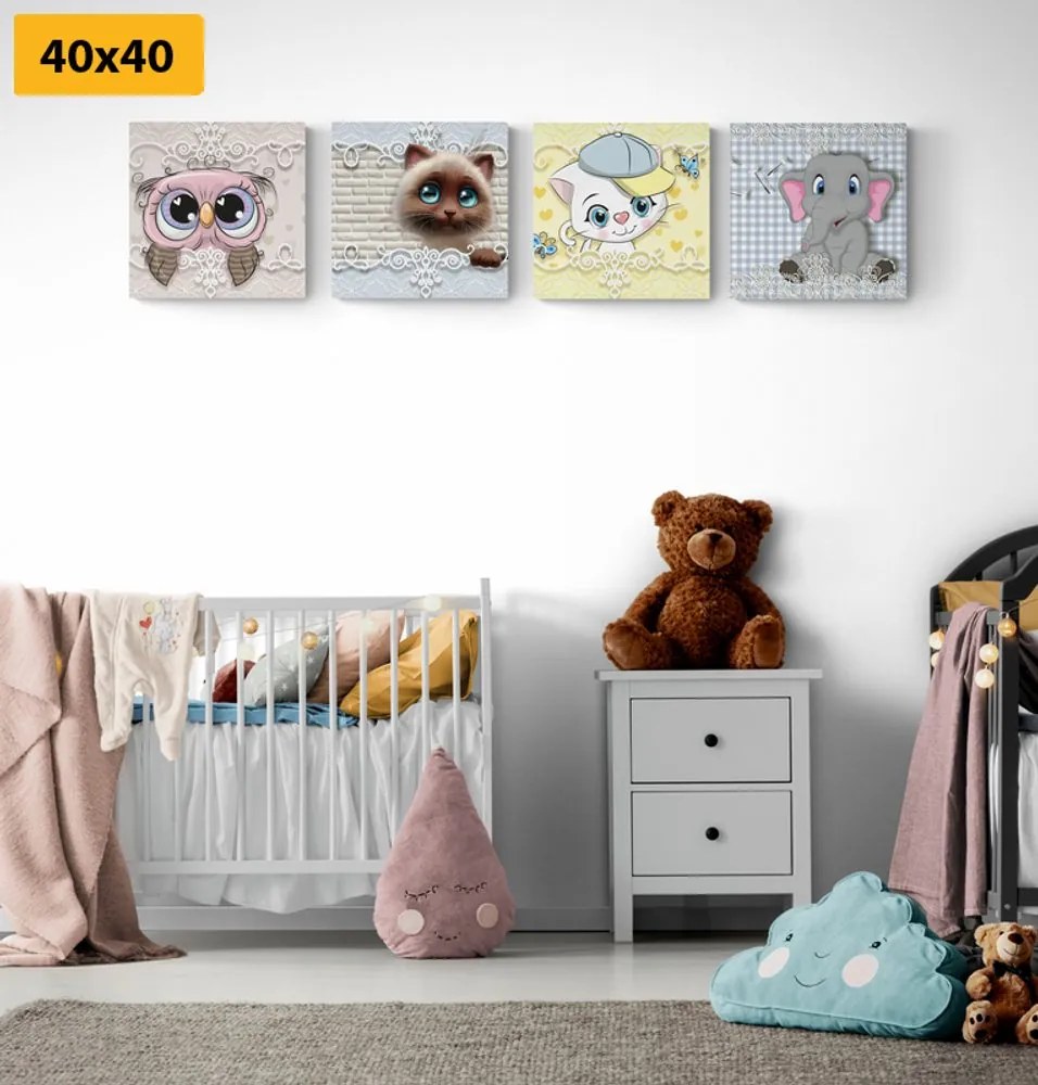 Set di quadri – Animali in versione per bambini