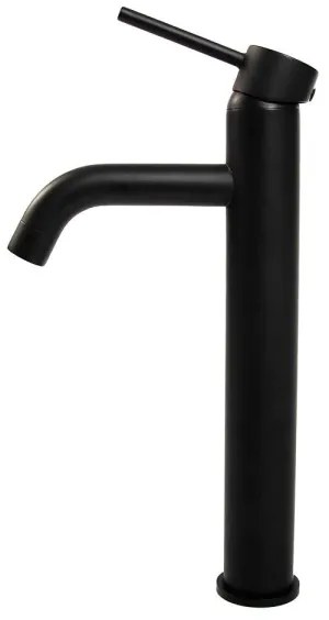 REA-B4103 - Miscelatore per lavabo LUNGO 28 cm nero