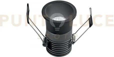 Incasso dot r5da nero tondo 5w 600lm cct 3000k / 4000k  4x5,5cm