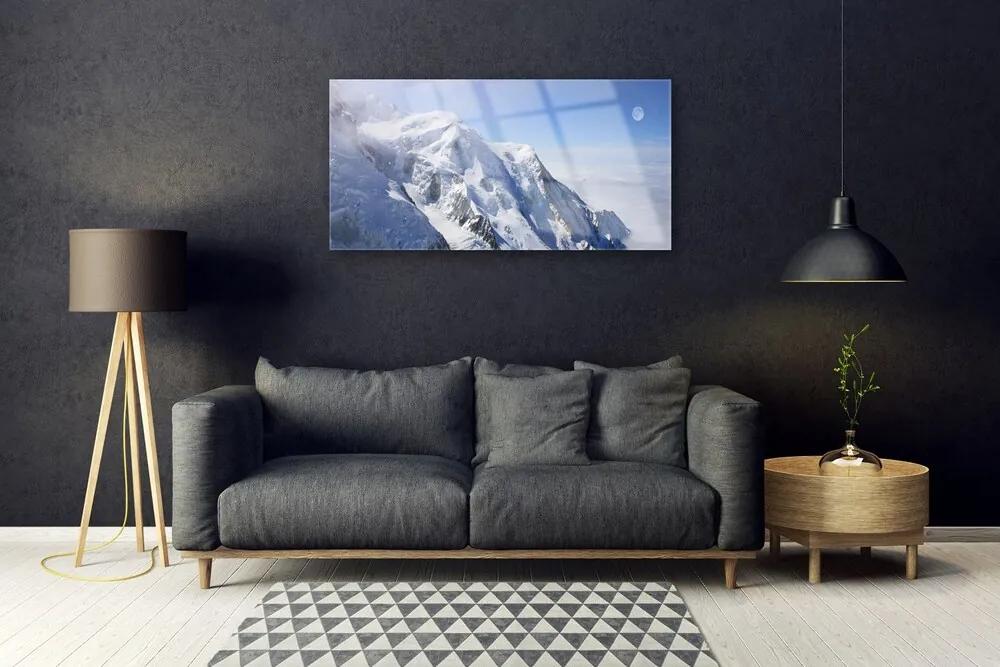 Quadro acrilico Paesaggio di montagne 100x50 cm