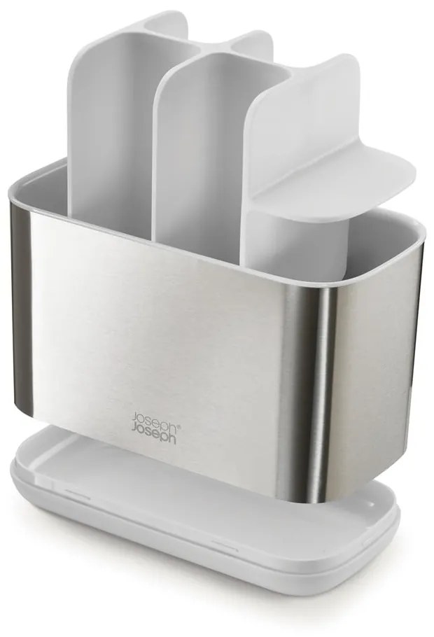 Set di accessori da bagno in acciaio inox in argento EasyStore - Joseph Joseph