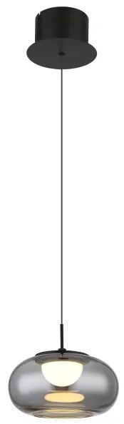 Globo 15744H - Lampadario LED a sospensione con filo QUINTARA LED/6W/230V nero