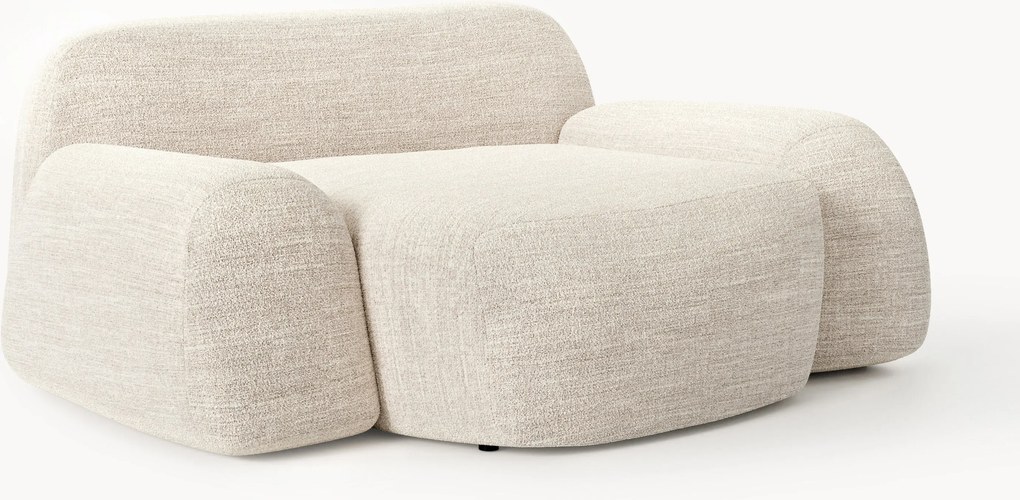 Poltrona lounge XL in bouclé Wolke