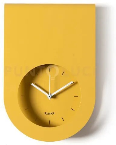 Orologio di design minimal lembo ocra