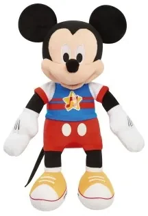 Peluche Musicale Famosa MCC13 Mickey Mouse Luci con suono Poliestere  Plastica Multicolore (33 cm)