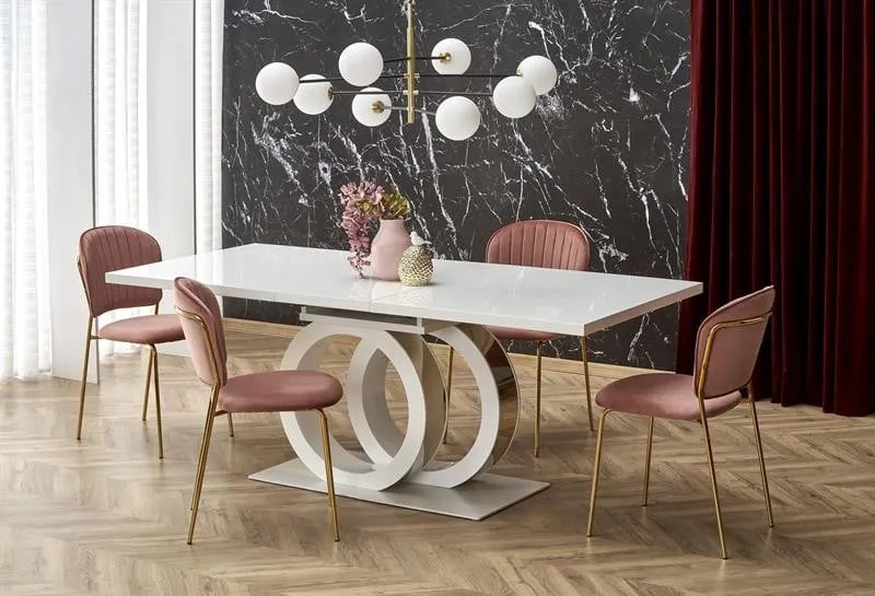 Tavolo allungabile Galardo bianco - L160-200xl90xh76 cm