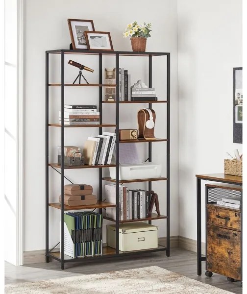 Libreria NAVARO marrone/nera