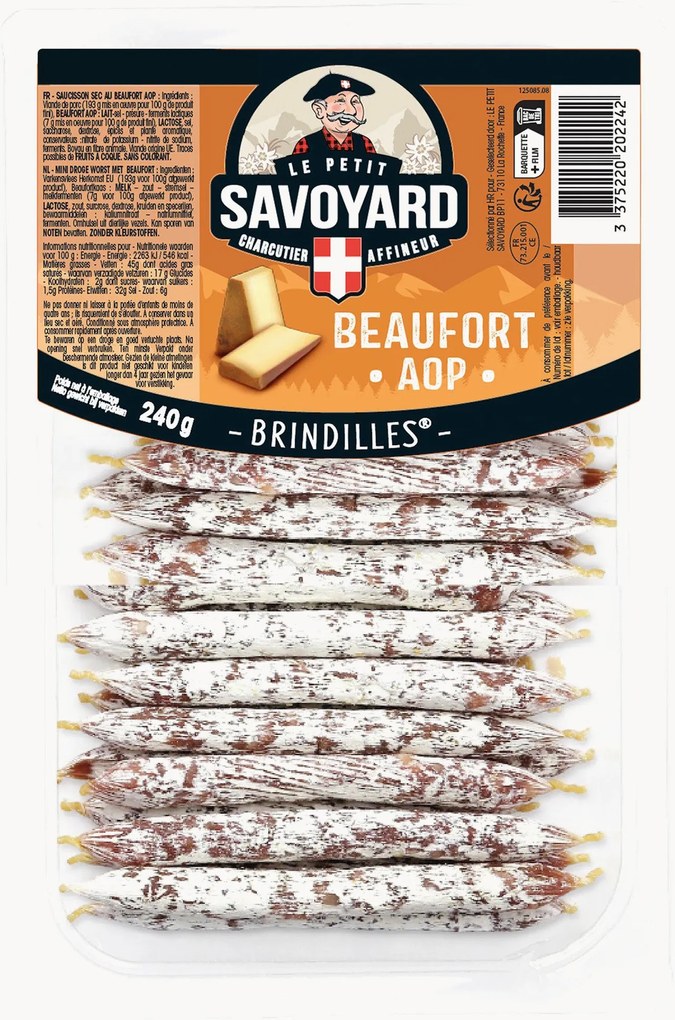 Mini salami con formaggio Beaufort