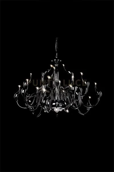 Lampadario metaswan nero, 24  luci attacco g4. diametro 110 cm, alt...