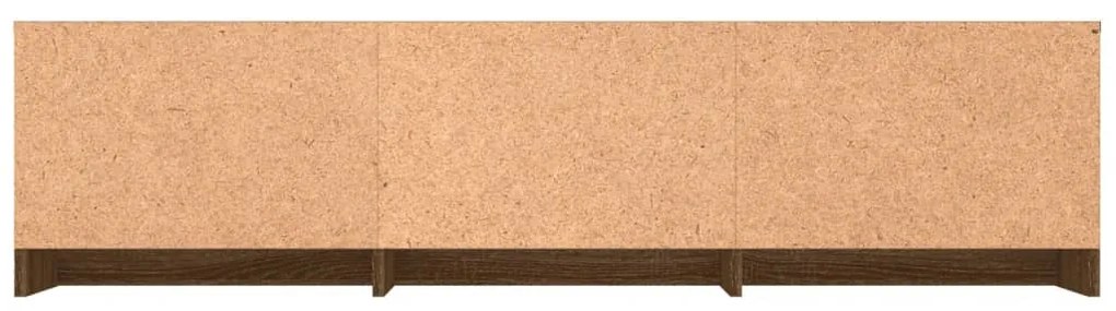 Mobile tv rovere marrone 140x40x35,5 cm in legno multistrato