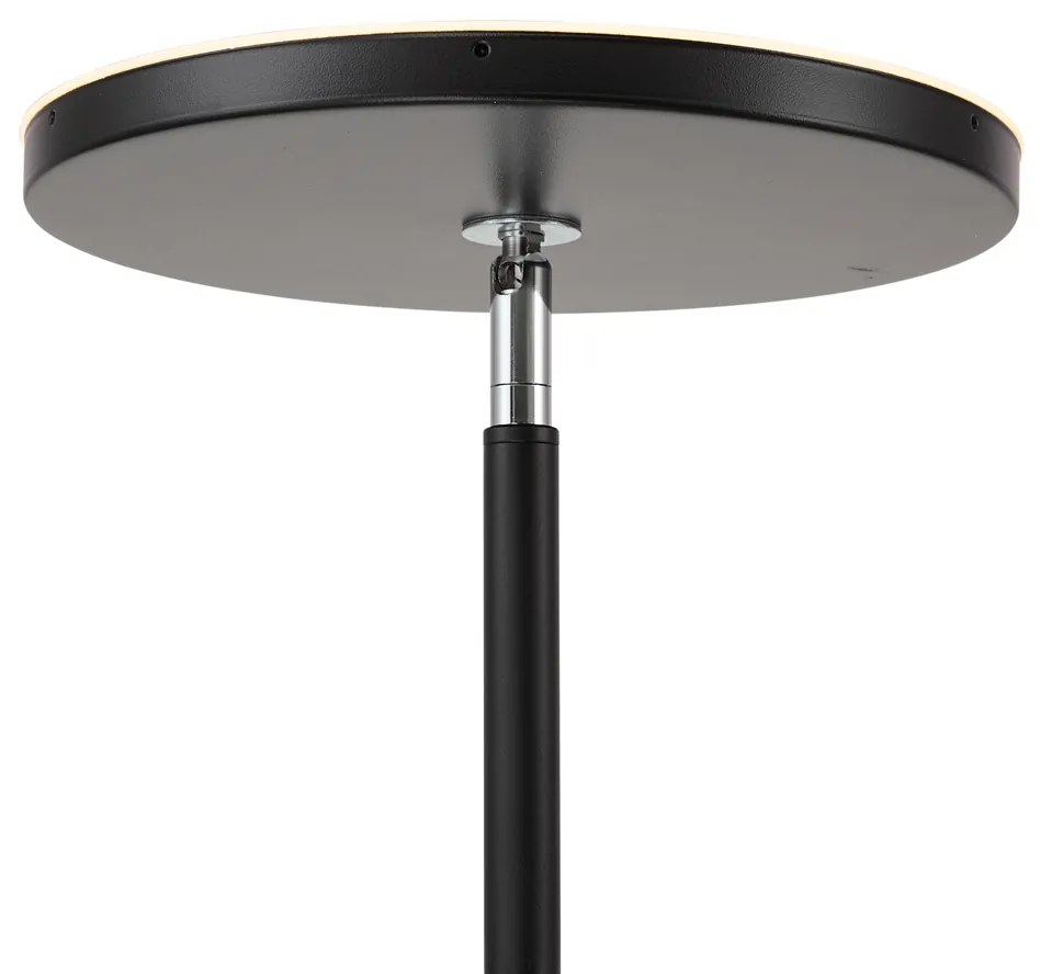 Lampada da terra moderna nera con LED dimmerabile RGB con telecomando - Sjors