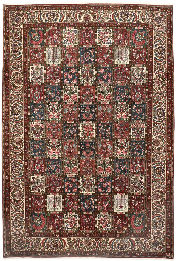 Bakhtiar Tappeto 370x260 (Iran) Annodato A Mano