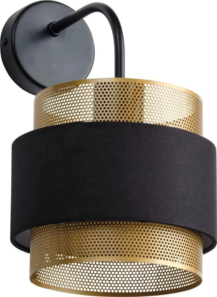 Osram - Lampada da parete DECOR HORNET 1xE27/10W/230V nero/oro