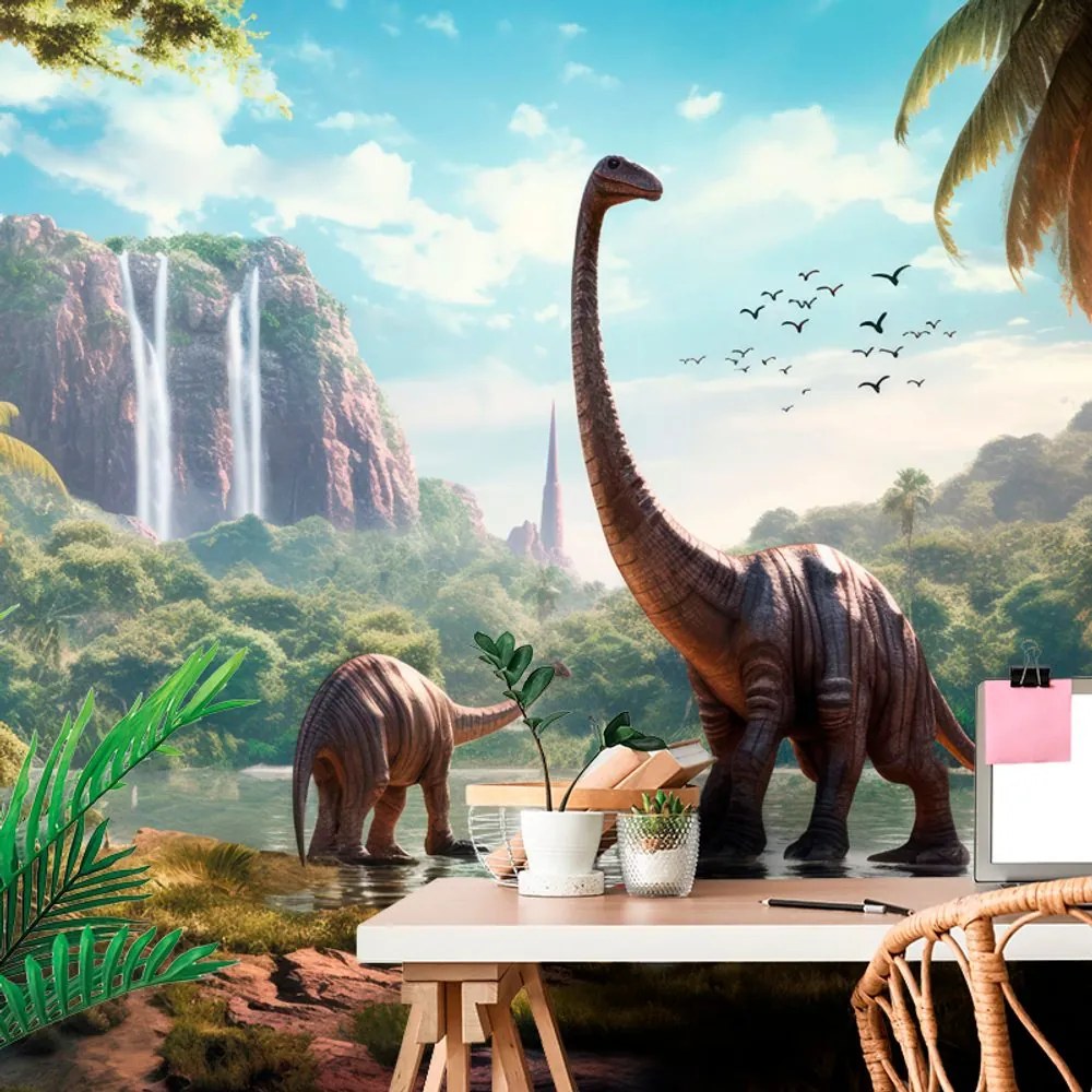 Carta da parati – Terra inesplorata dei dinosauri