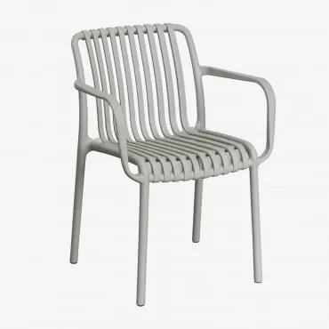 Confezione da 2 sedie da giardino Wendell con braccioli Verde Kaki - Sklum