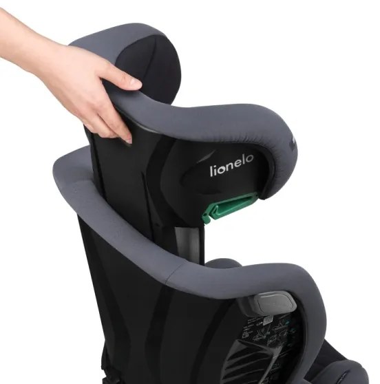 Lionelo - Seggiolino auto IGO i-Size 100-150 cm Grigio Grafite