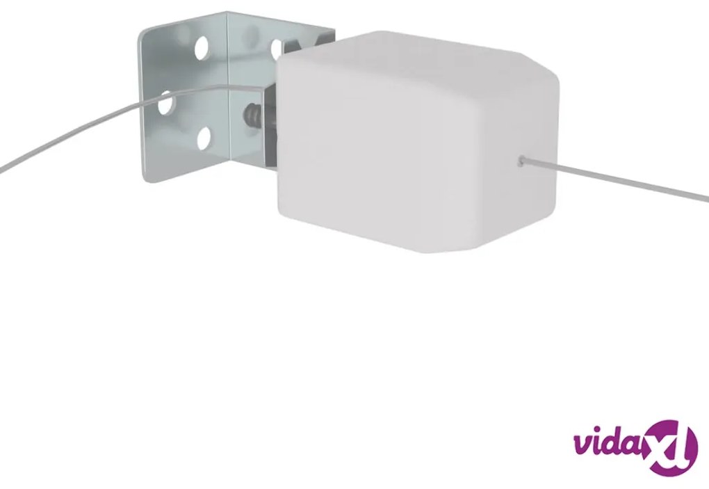 vidaXL Paravento Verticale Bianco 60x360 cm Tessuto Oxford
