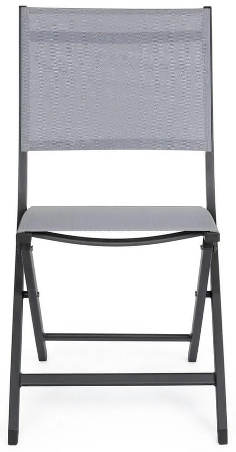 Sedia da esterno grigia in metallo Elin – Bizzotto