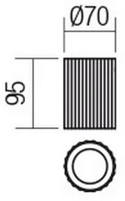 Redo 01-2555 - Faretto DELPHI 1xGU10/7W/230V Ø 7 cm nero